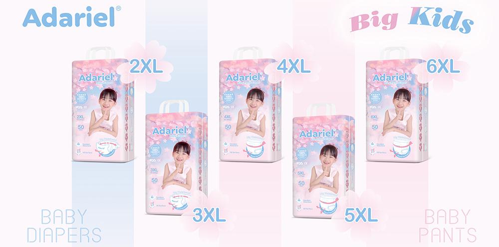 OEM brand wholesale big kids girls diapers